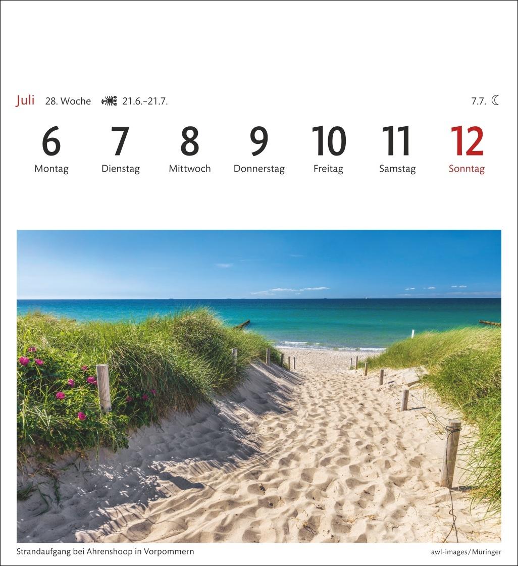 Bild: 9783840036057 | Ostseeküste Sehnsuchtskalender 2026 - Wochenkalender mit 53 Postkarten