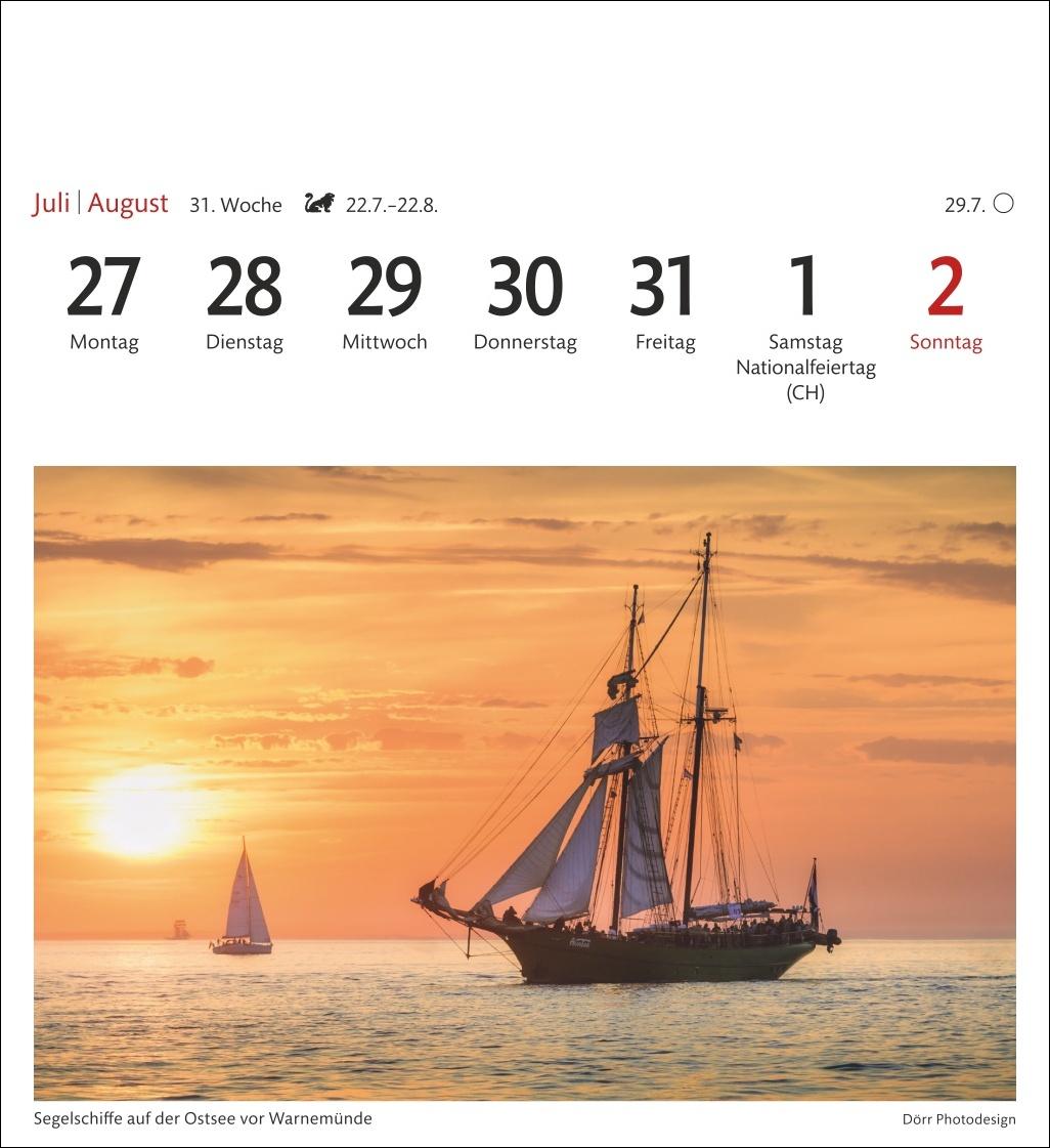 Bild: 9783840036057 | Ostseeküste Sehnsuchtskalender 2026 - Wochenkalender mit 53 Postkarten