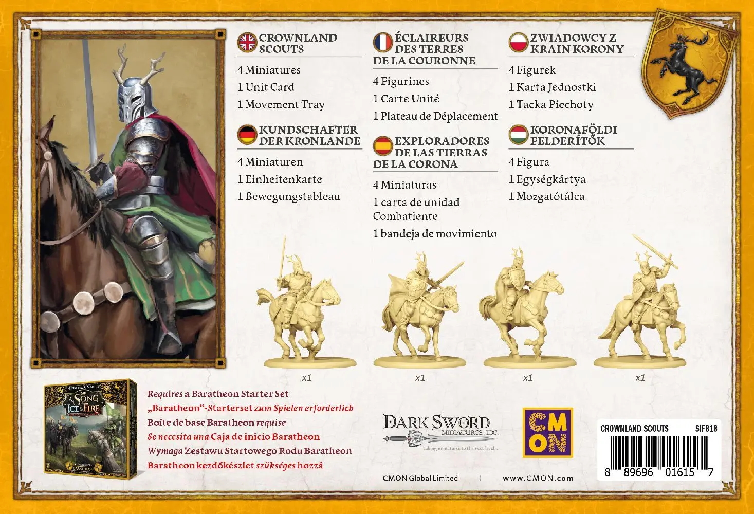 Bild: 889696016157 | A Song of Ice &amp; Fire Crownland Scouts (Kundschafter der Kronenlande)