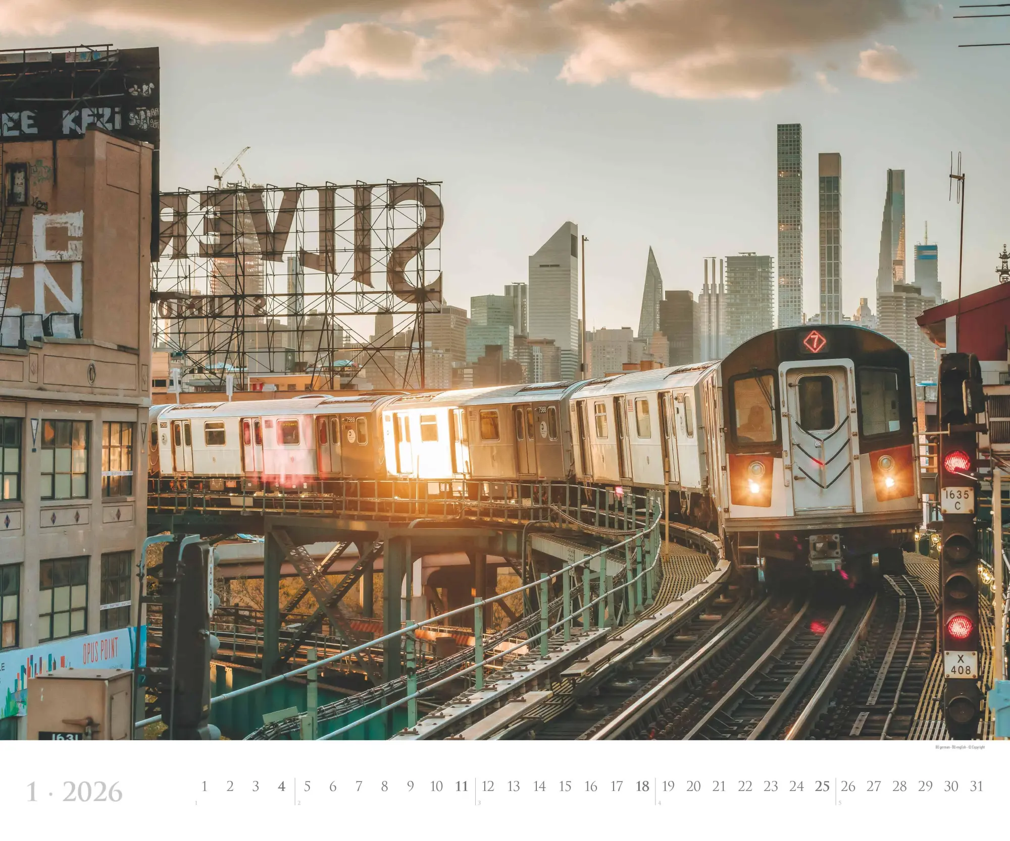 Bild: 4069095006157 | New York 2026 - Städte-Reise-Kalender - Querformat 60 x 50 cm -...