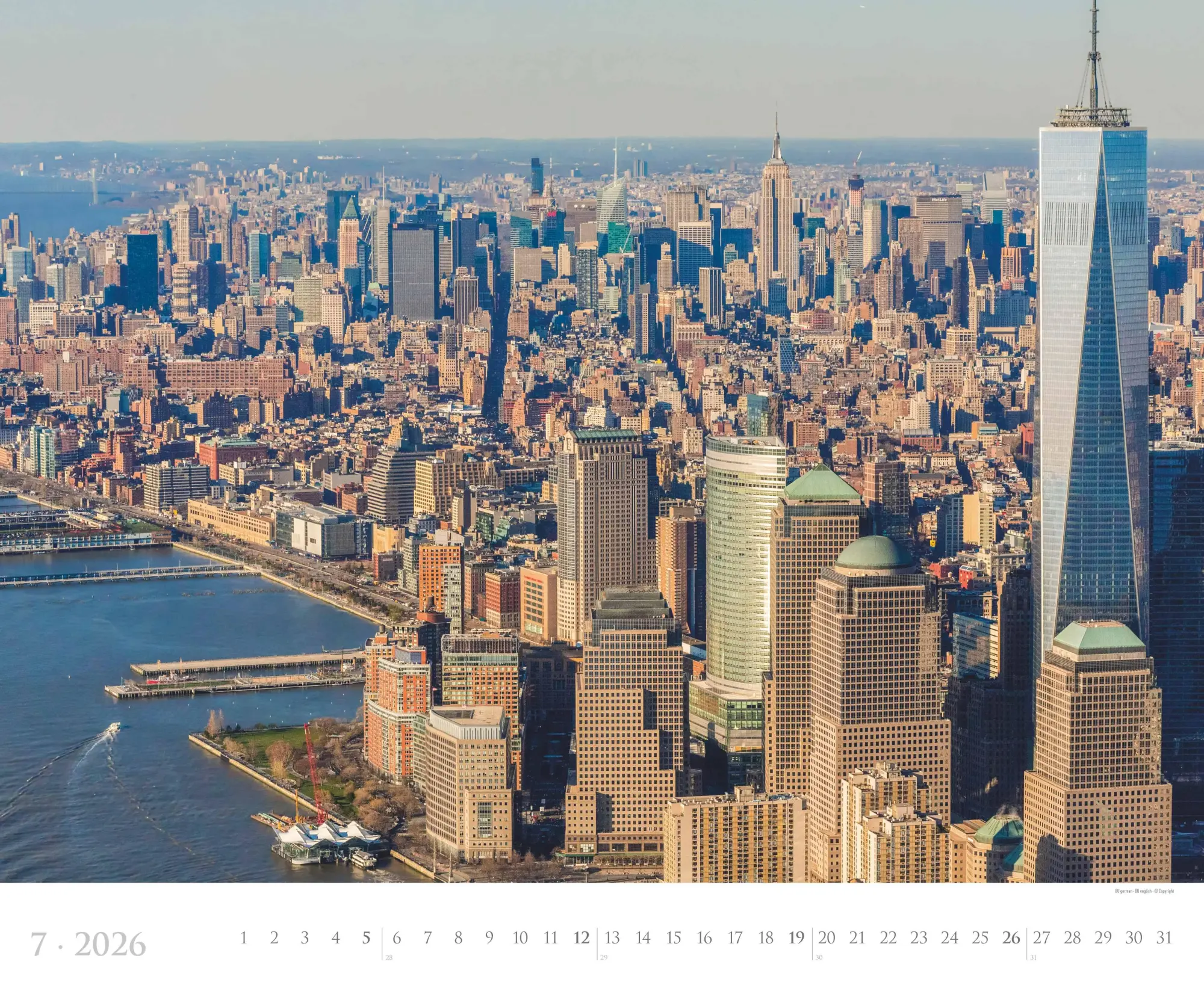 Bild: 4069095006157 | New York 2026 - Städte-Reise-Kalender - Querformat 60 x 50 cm -...