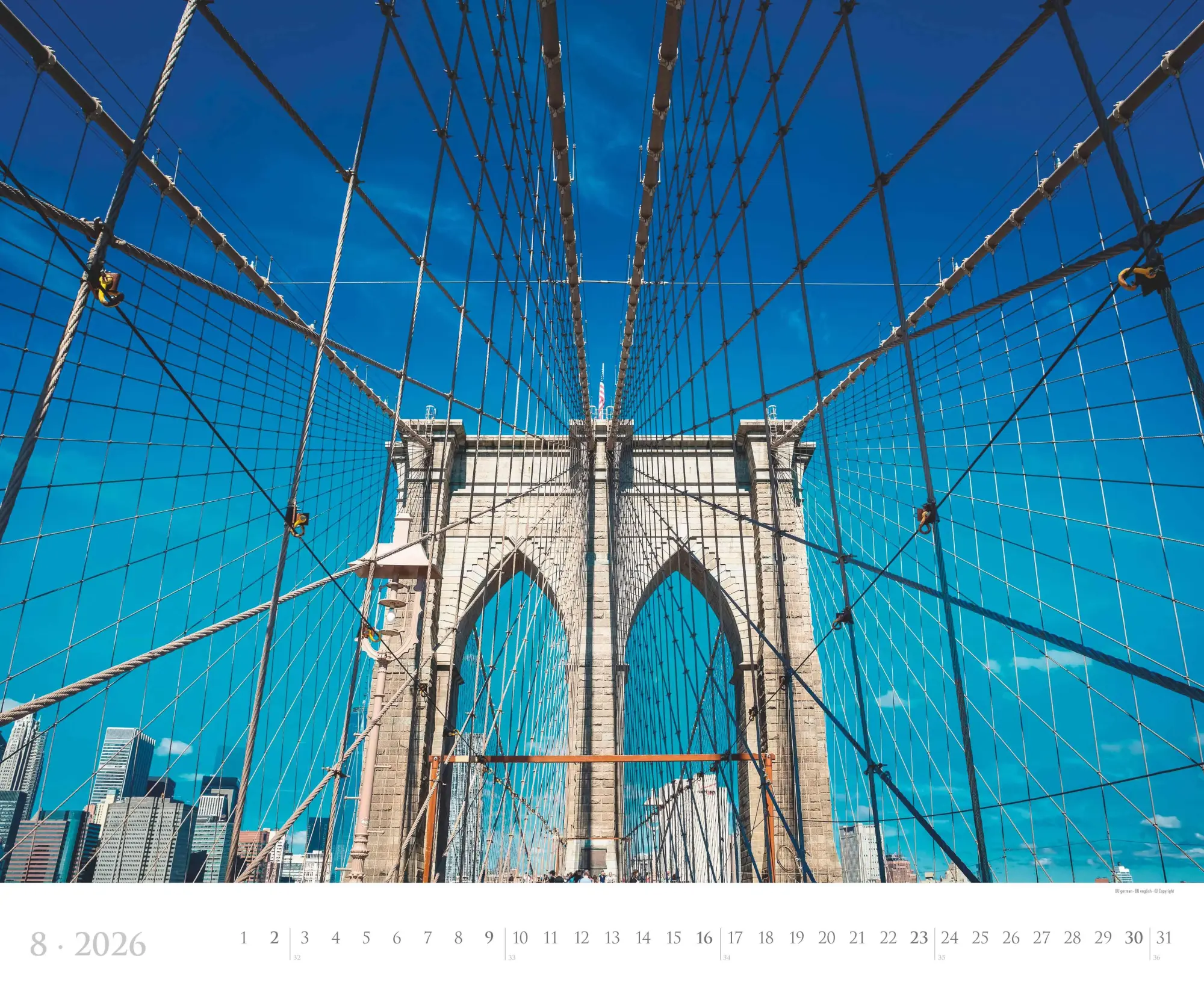 Bild: 4069095006157 | New York 2026 - Städte-Reise-Kalender - Querformat 60 x 50 cm -...