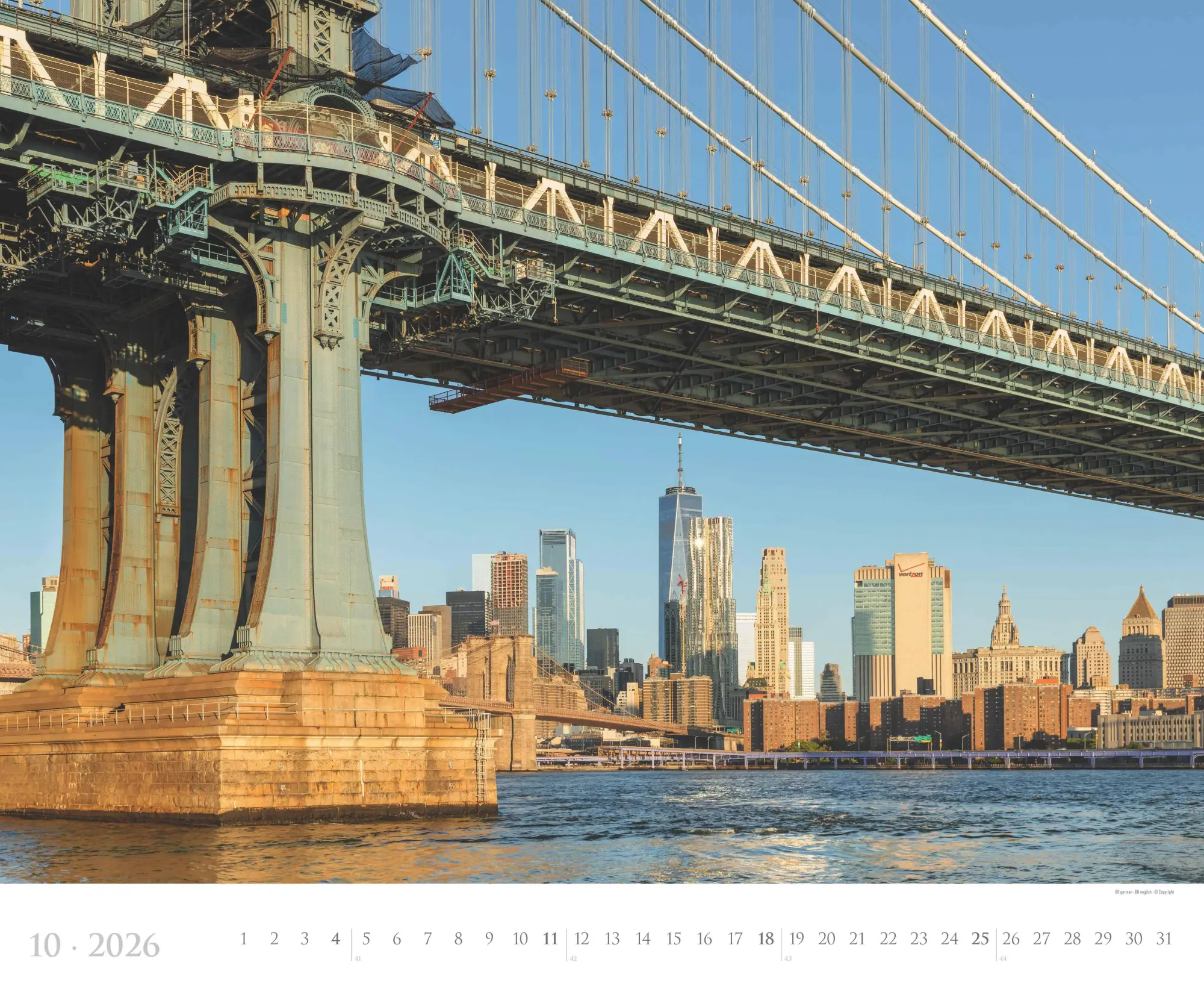Bild: 4069095006157 | New York 2026 - Städte-Reise-Kalender - Querformat 60 x 50 cm -...