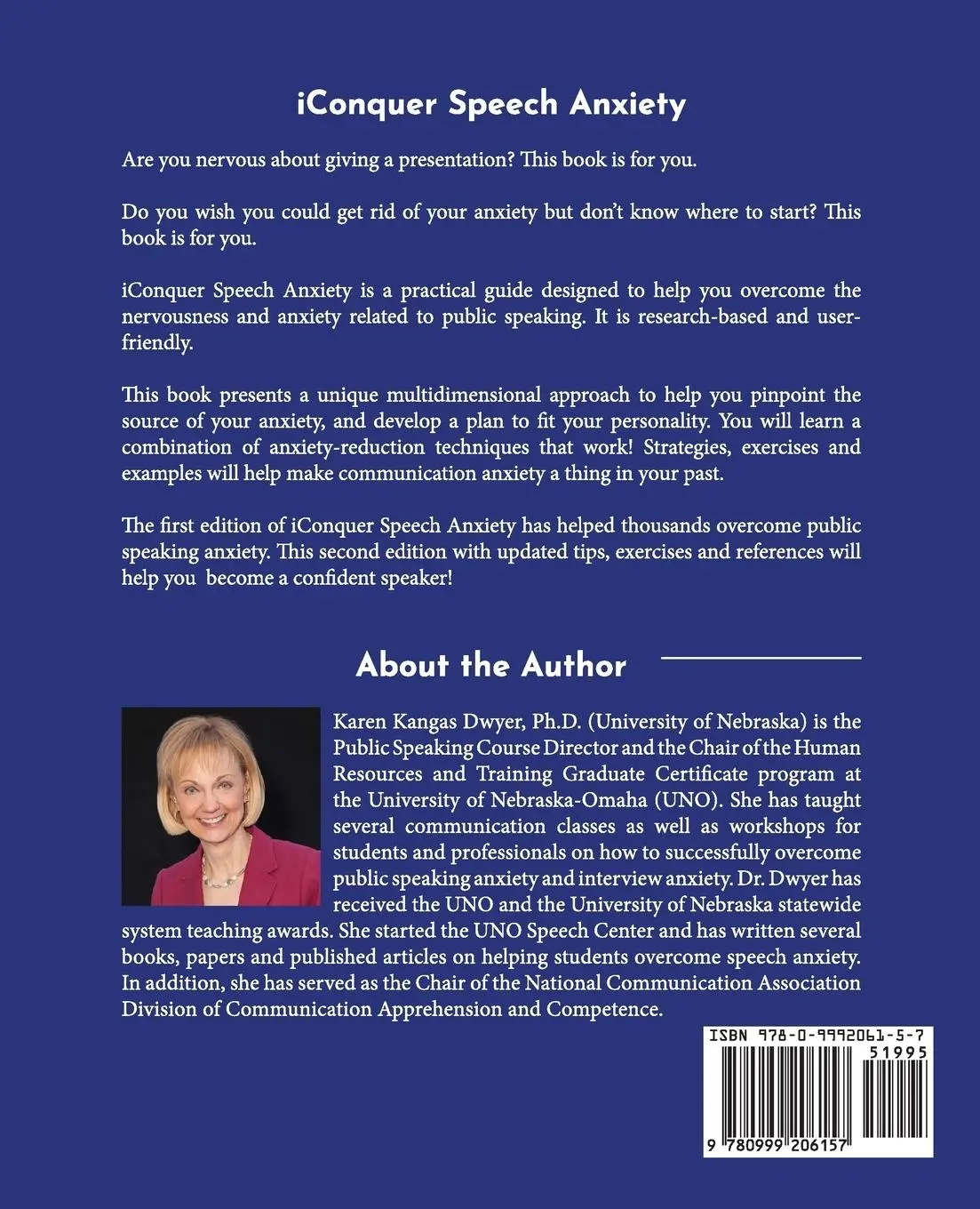 Rückseite: 9780999206157 | iConquer Speech Anxiety | Karen Kangas Dwyer | Taschenbuch | Englisch