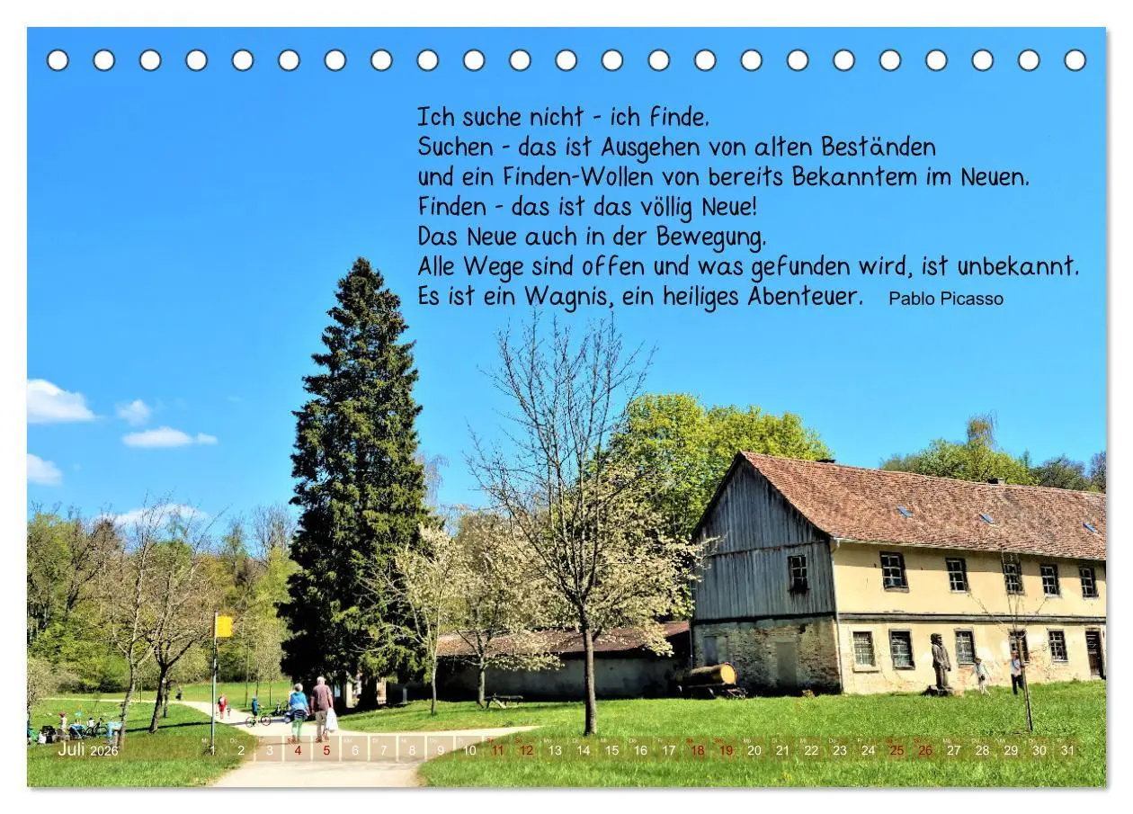 Bild: 9783457446157 | Beuroner Jakobsweg (Tischkalender 2026 DIN A5 quer), CALVENDO...