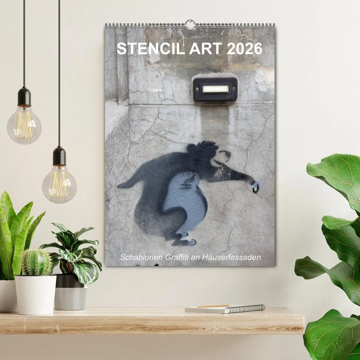 Bild: 9783516466157 | STENCIL ART 2026 - Schablonen Graffiti an Häuserfassaden / Planer...