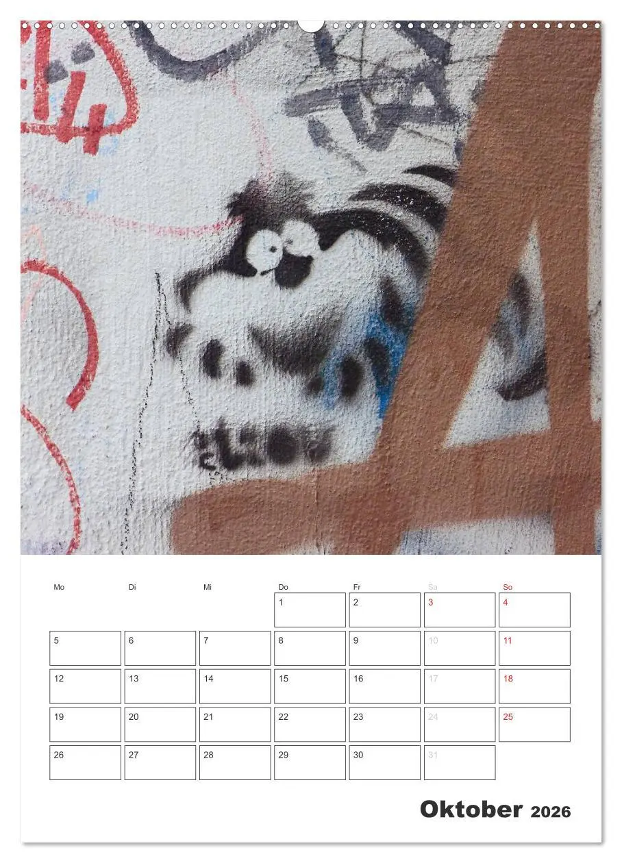 Bild: 9783516466157 | STENCIL ART 2026 - Schablonen Graffiti an Häuserfassaden / Planer...