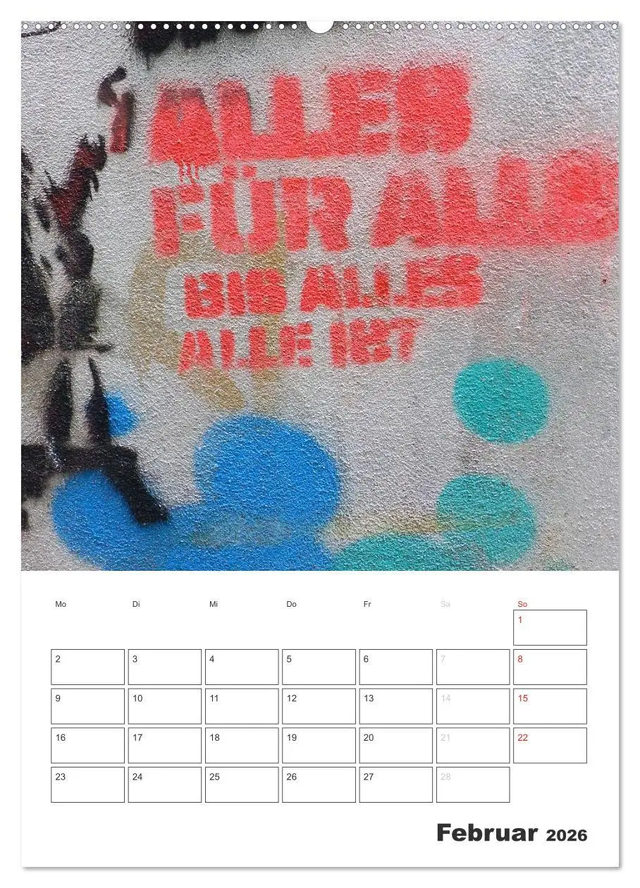 Bild: 9783516466157 | STENCIL ART 2026 - Schablonen Graffiti an Häuserfassaden / Planer...