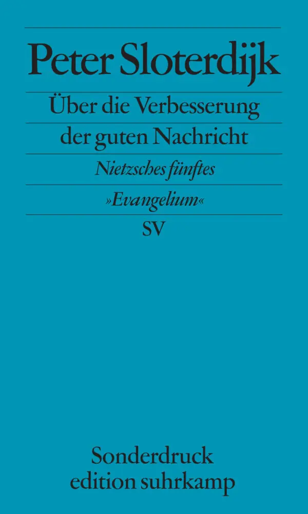 Cover: 9783518066157 | Über die Verbesserung der guten Nachricht | Peter Sloterdijk | Buch