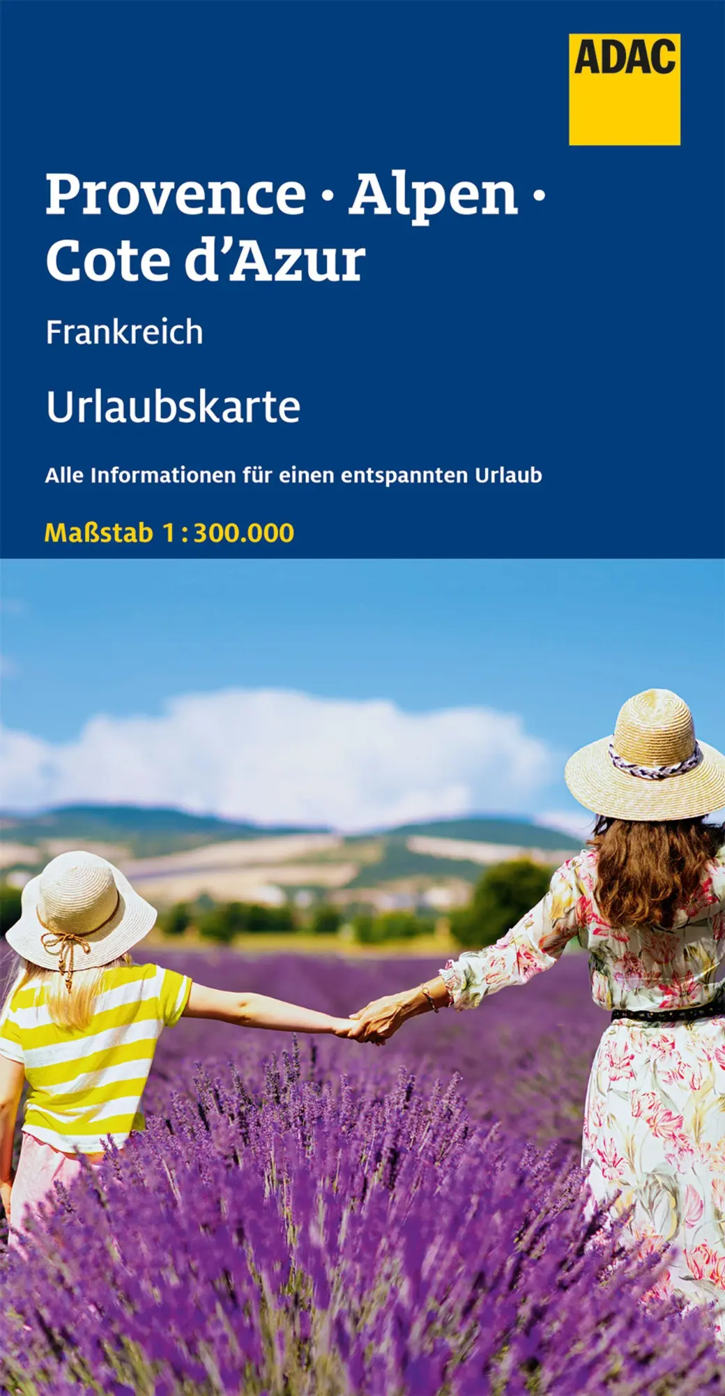 Cover: 9783826406157 | ADAC Urlaubskarte F Provence, Französiche Alpen, Cote d'Azur 1:300 000