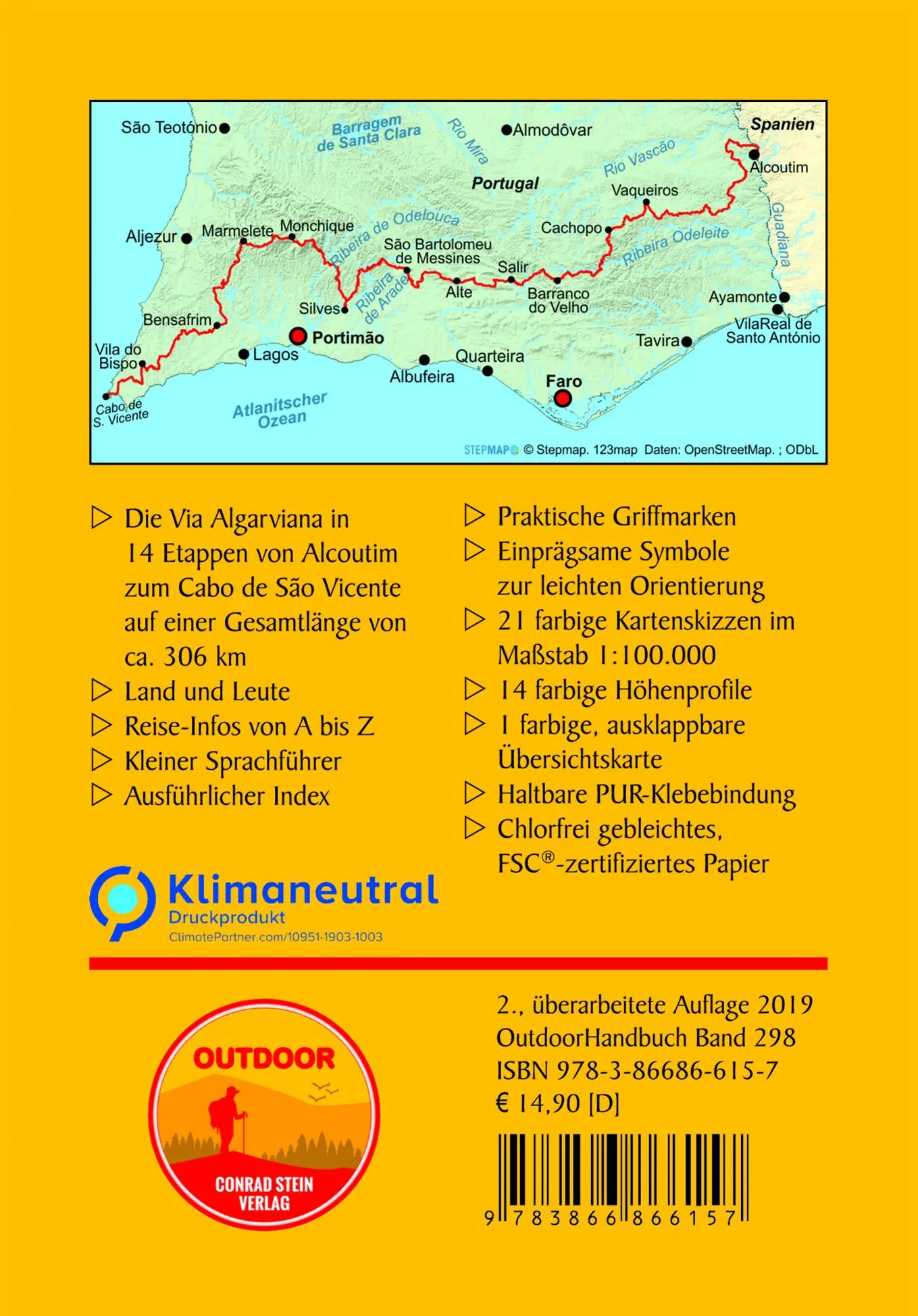 Rückseite: 9783866866157 | Portugal: Via Algarviana | Christiane Heitzmann | Taschenbuch | 192 S.