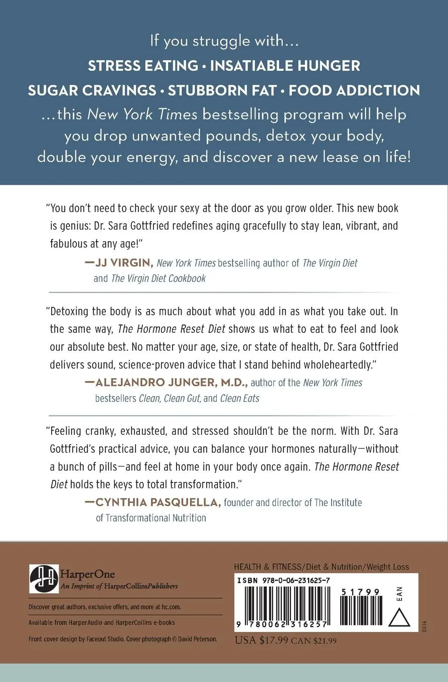 Rückseite: 9780062316257 | Hormone Reset Diet, The | Sara Szal Gottfried | Taschenbuch | Englisch