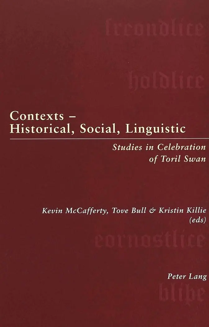 Contexts - Historical, Social, Linguistic: Studies in Celebration of Toril Swan