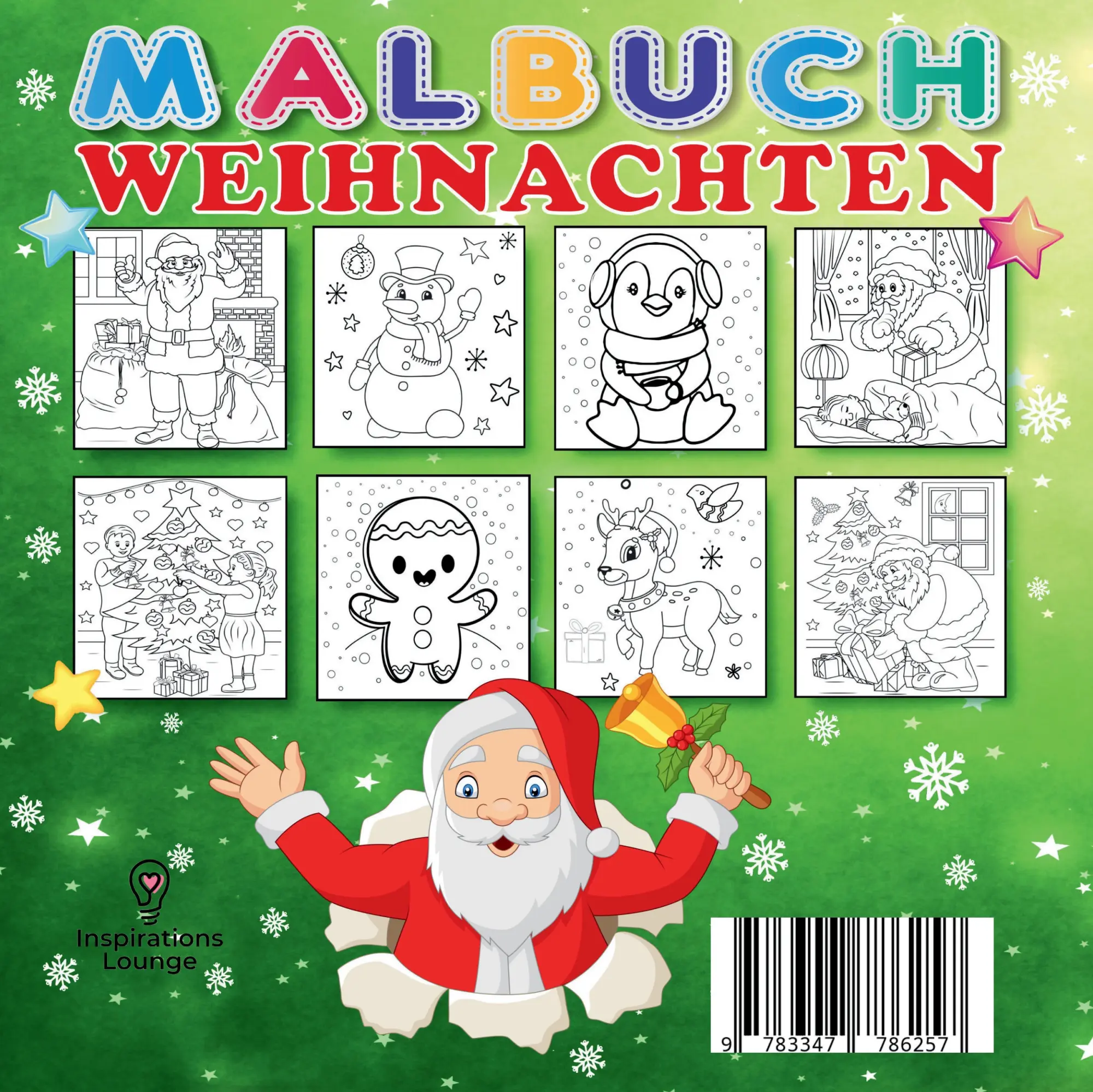 Rückseite: 9783347786257 | MALBUCH WEIHNACHTEN 55 MOTIVE | S&amp;L Inspirations Lounge | Taschenbuch