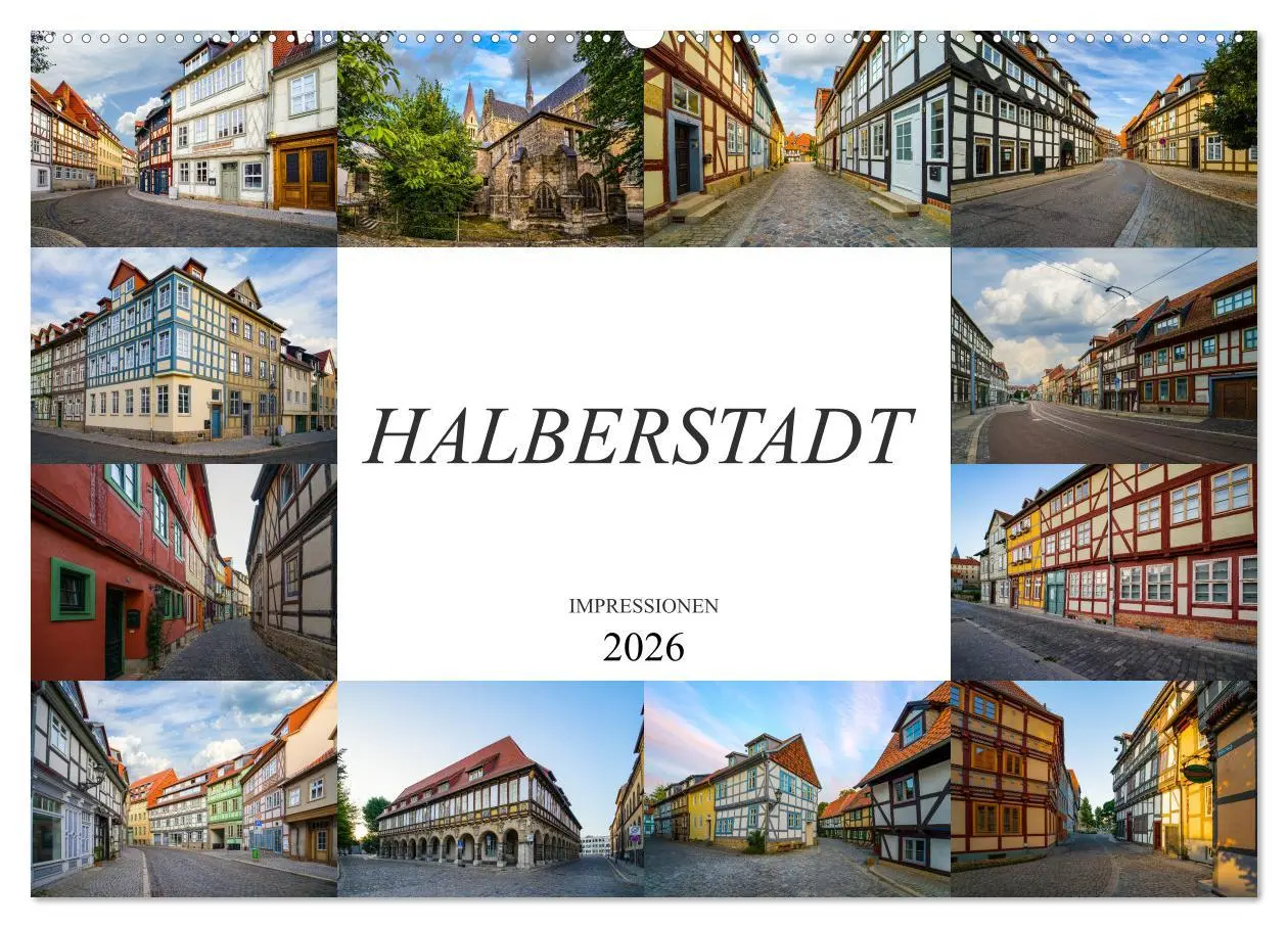 Cover: 9783457816257 | Halberstadt Impressionen (Wandkalender 2026 DIN A2 quer), CALVENDO...