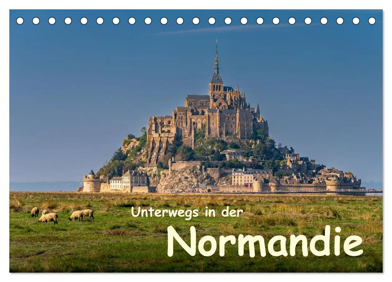 Cover: 9783516216257 | Unterwegs in der Normandie (Tischkalender 2026 DIN A5 quer),...