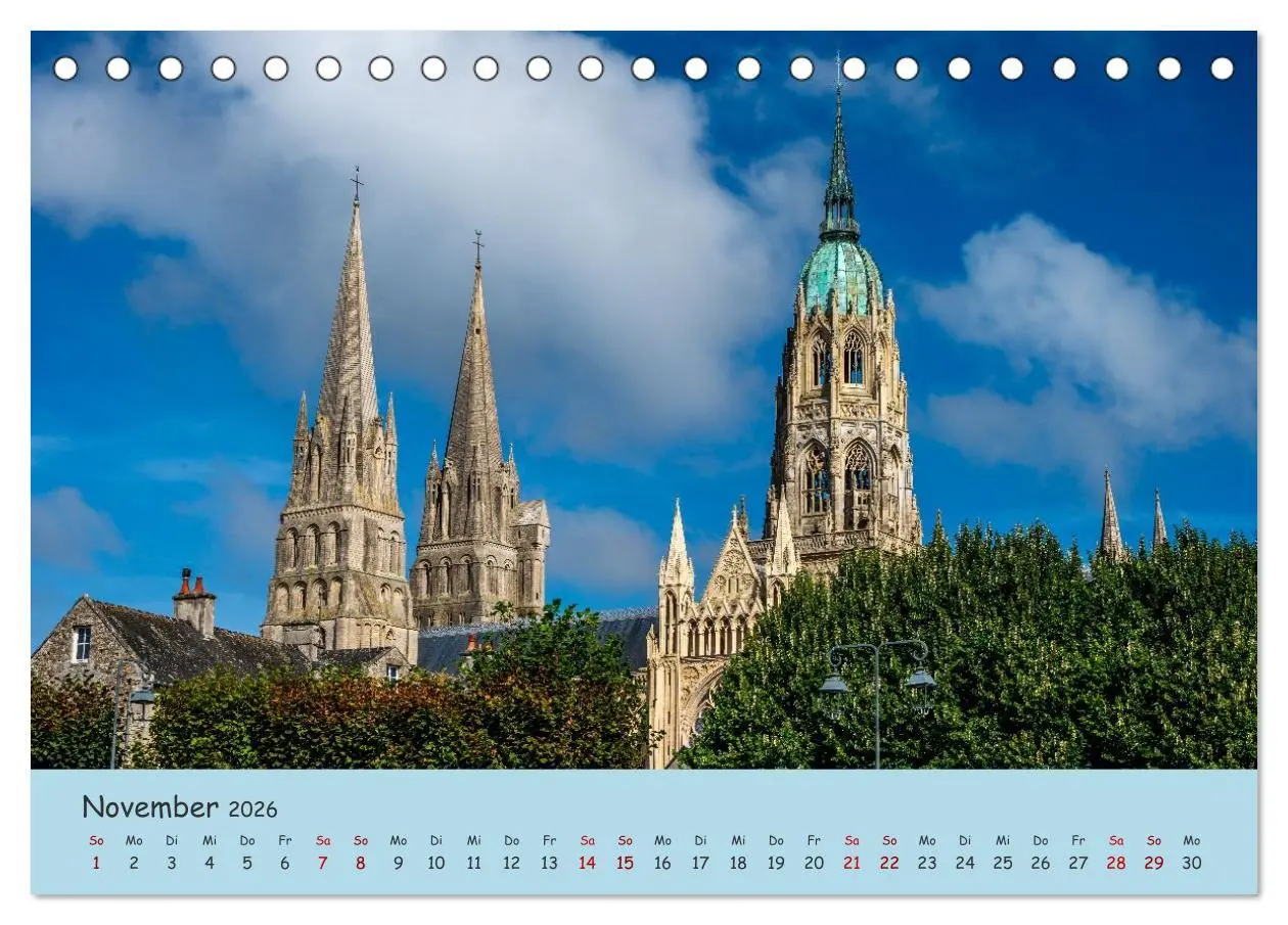 Bild: 9783516216257 | Unterwegs in der Normandie (Tischkalender 2026 DIN A5 quer),...
