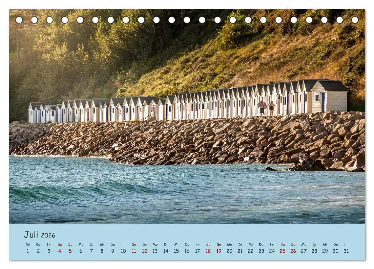 Bild: 9783516216257 | Unterwegs in der Normandie (Tischkalender 2026 DIN A5 quer),...