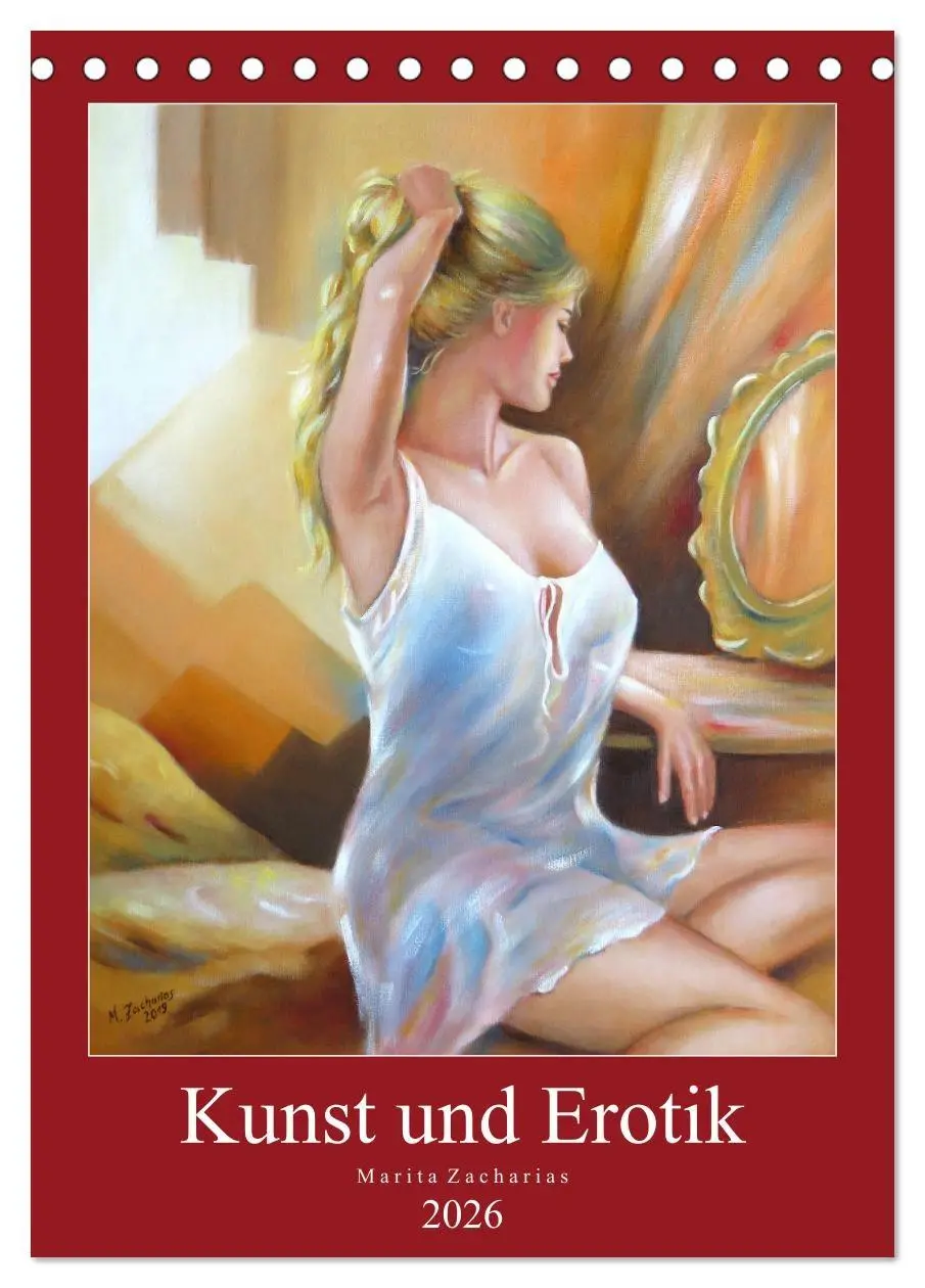 Cover: 9783516386257 | Kunst und Erotik 2026 (Tischkalender 2026 DIN A5 hoch), CALVENDO...