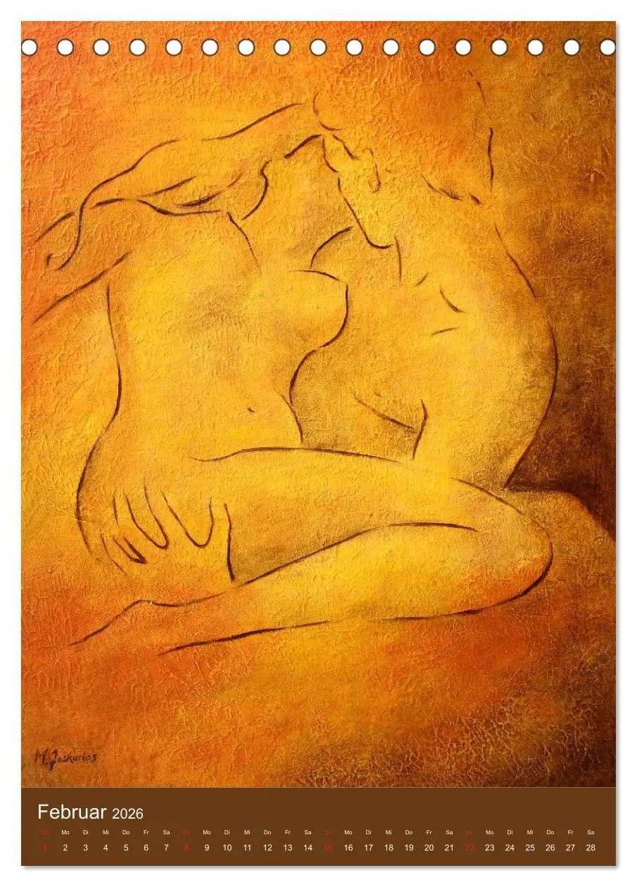 Bild: 9783516386257 | Kunst und Erotik 2026 (Tischkalender 2026 DIN A5 hoch), CALVENDO...