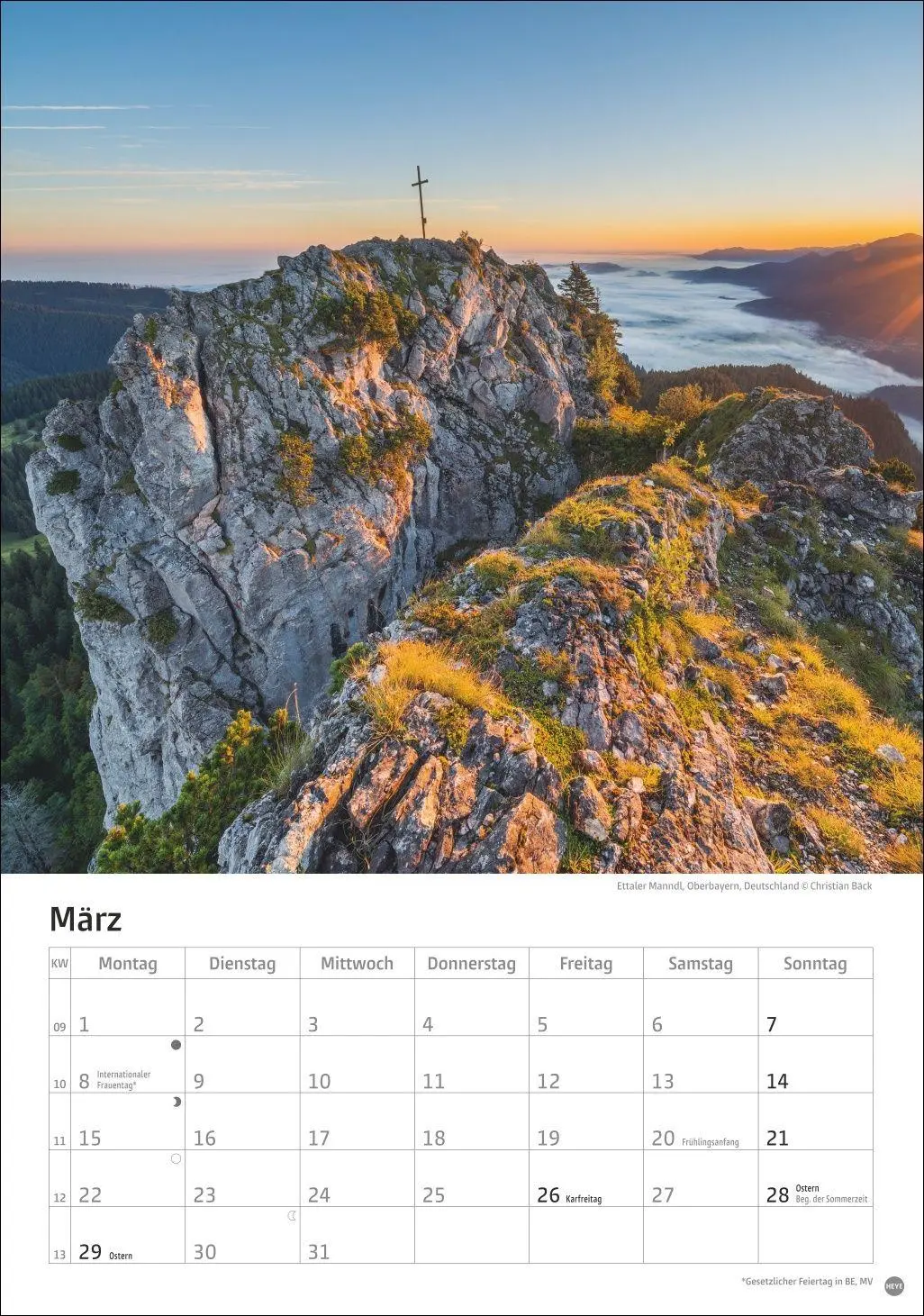 Bild: 9783756416257 | Alpen Kalender 2027 | Heye | Kalender | Spiralbindung | 13 S. | 2027