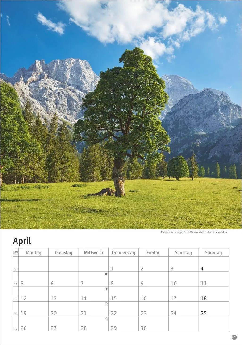 Bild: 9783756416257 | Alpen Kalender 2027 | Heye | Kalender | Spiralbindung | 13 S. | 2027