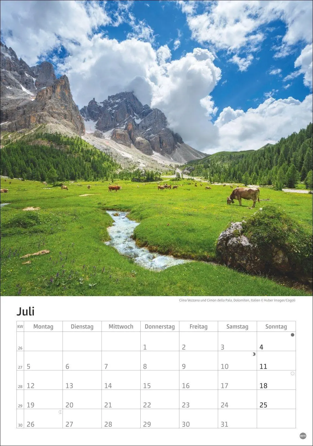 Bild: 9783756416257 | Alpen Kalender 2027 | Heye | Kalender | Spiralbindung | 13 S. | 2027