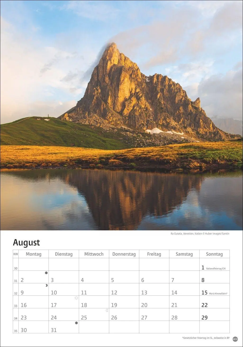 Bild: 9783756416257 | Alpen Kalender 2027 | Heye | Kalender | Spiralbindung | 13 S. | 2027