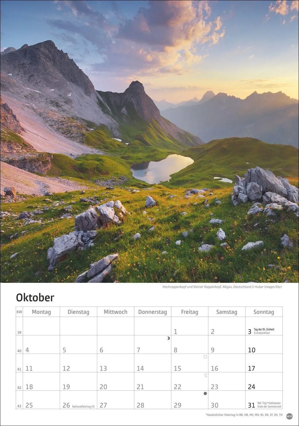 Bild: 9783756416257 | Alpen Kalender 2027 | Heye | Kalender | Spiralbindung | 13 S. | 2027