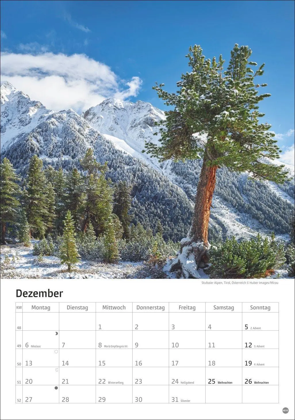 Bild: 9783756416257 | Alpen Kalender 2027 | Heye | Kalender | Spiralbindung | 13 S. | 2027
