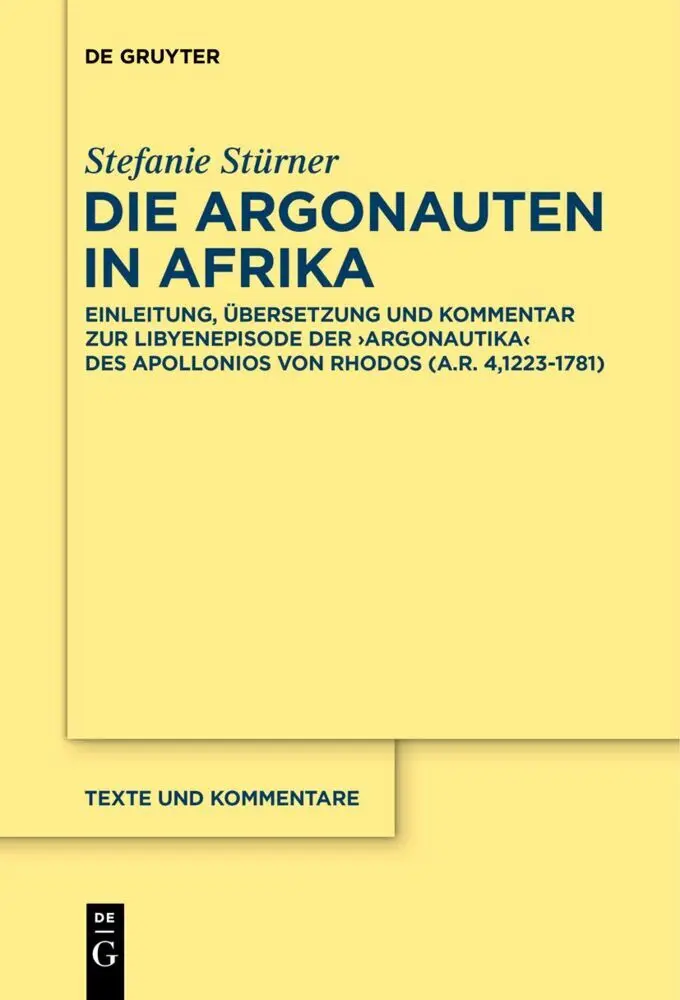 Cover: 9783110686357 | Die Argonauten in Afrika | Stefanie Stürner | Buch | IX | Deutsch