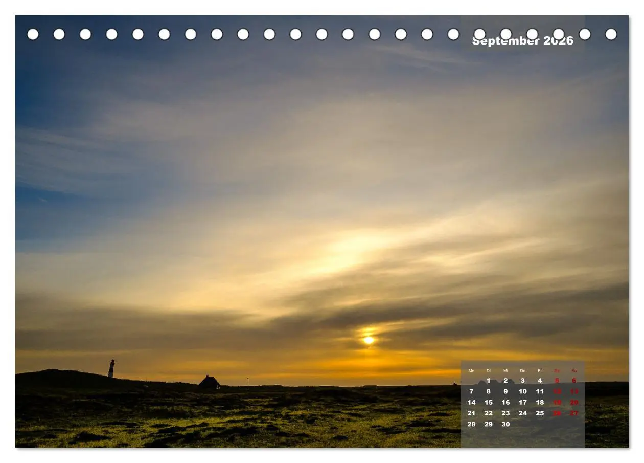 Bild: 9783457596357 | feeling Sylt (Tischkalender 2026 DIN A5 quer), CALVENDO Monatskalender