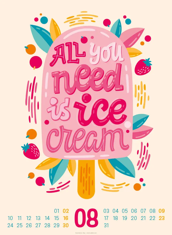 Bild: 9783838436357 | Foodie Quotes Kalender 2026 | Ackermann Kunstverlag GmbH | Kalender