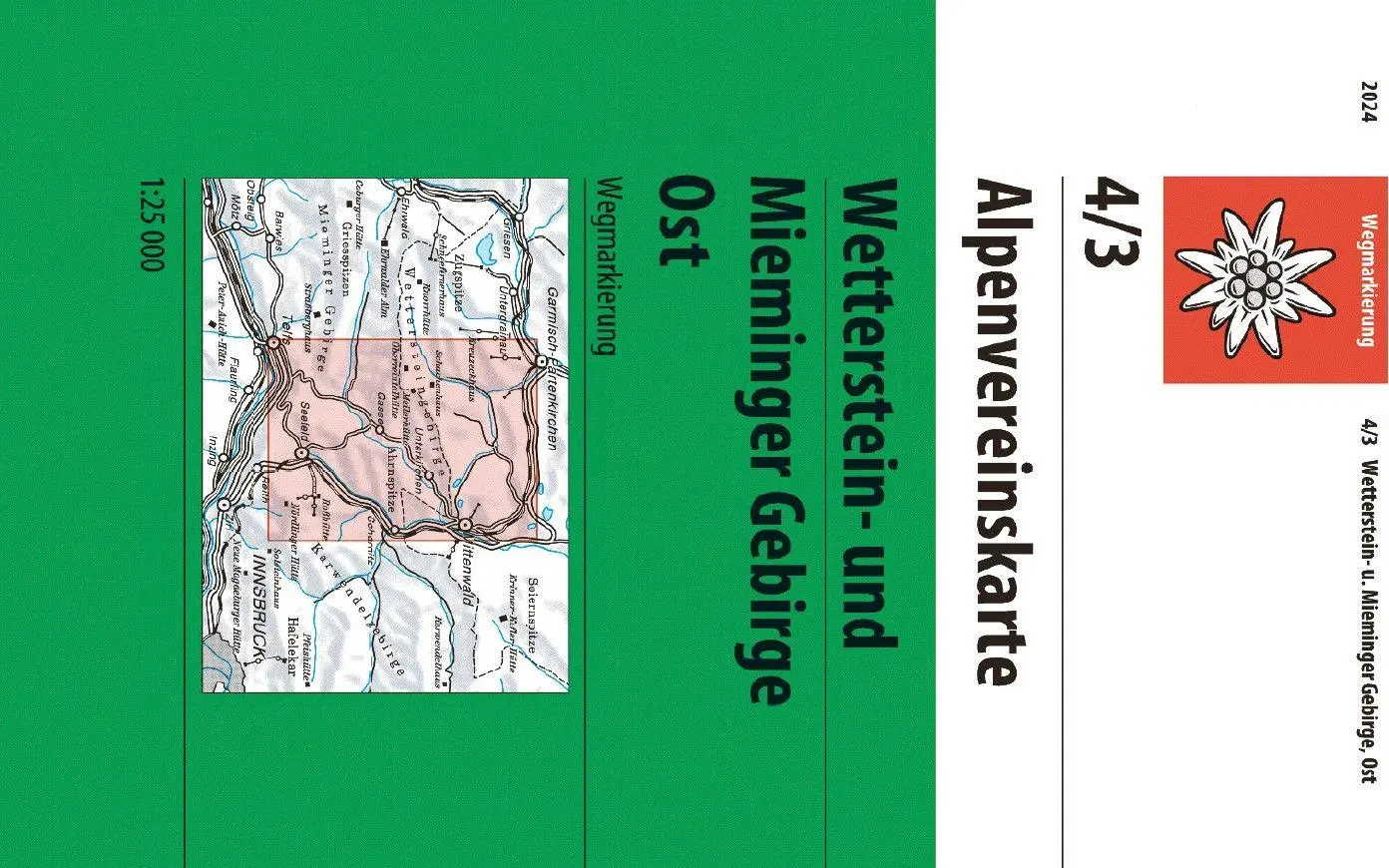 Cover: 9783948256357 | Wettersteingebirge, Zugspitze | Deutscher Alpenverein | (Land-)Karte