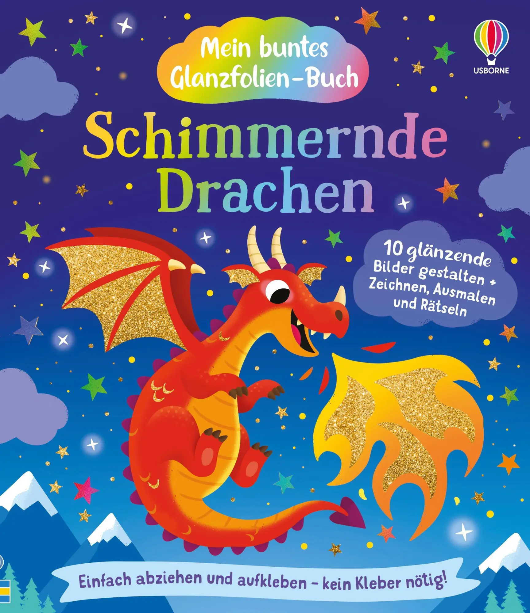 Cover: 9781035706457 | Mein buntes Glanzfolien-Buch: Schimmernde Drachen | Rosie Dickins