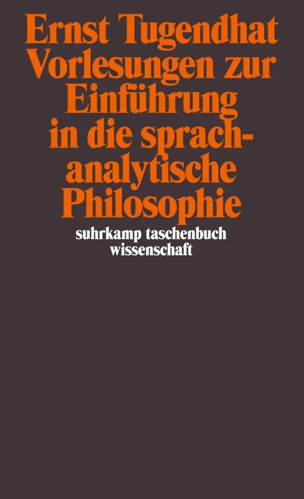 Cover: 9783518276457 | Vorlesungen zur Einführung in die sprachanalytische Philosophie | Buch