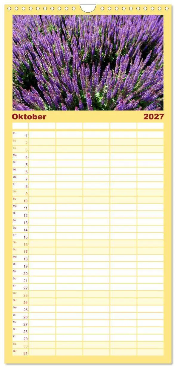 Bild: 9783594346457 | Familienplaner 2027 - Garten-Idylle 2027 mit 5 Spalten...