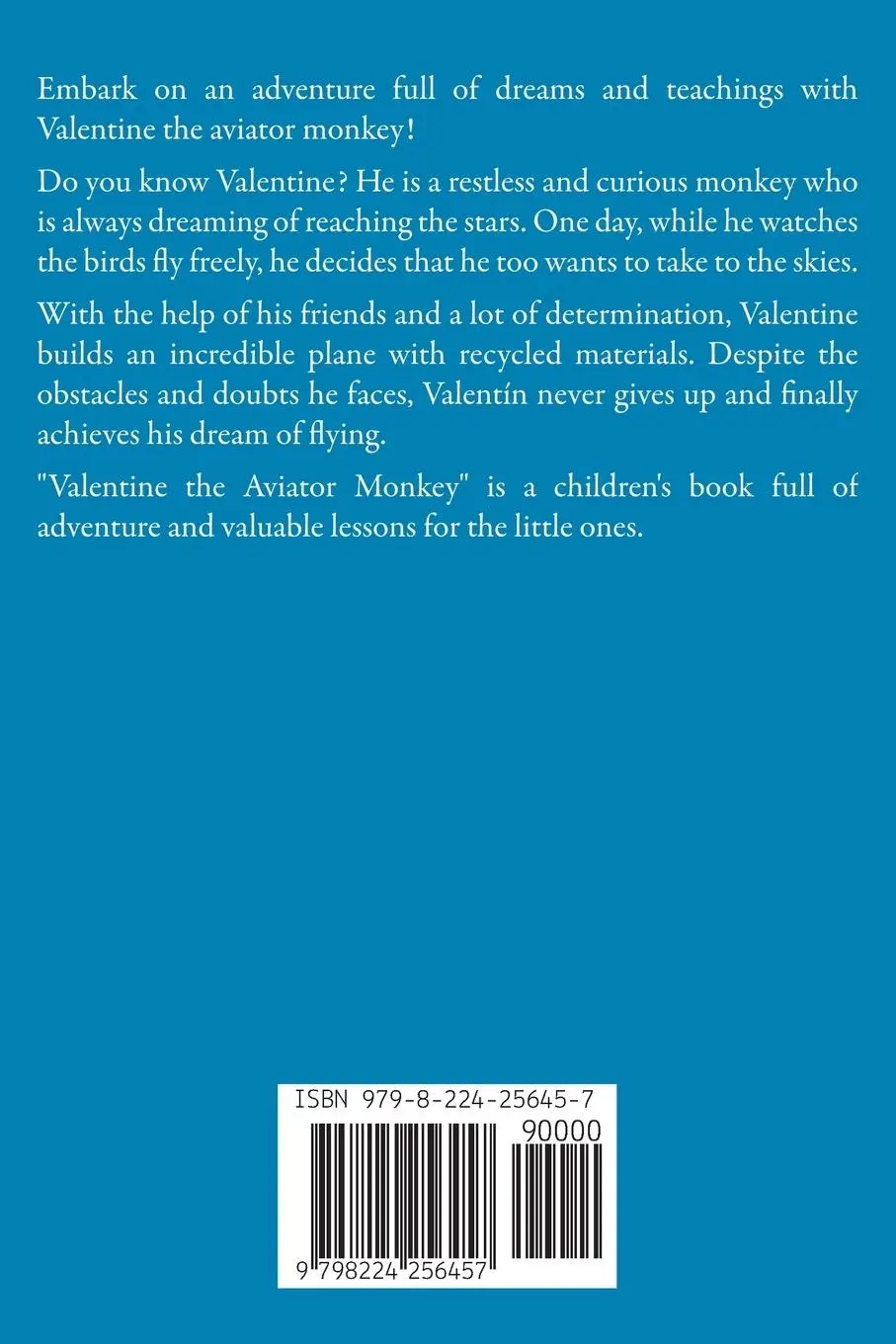 Rückseite: 9798224256457 | Valentine, The Aviator Monkey | Araselibooks | Taschenbuch | Englisch