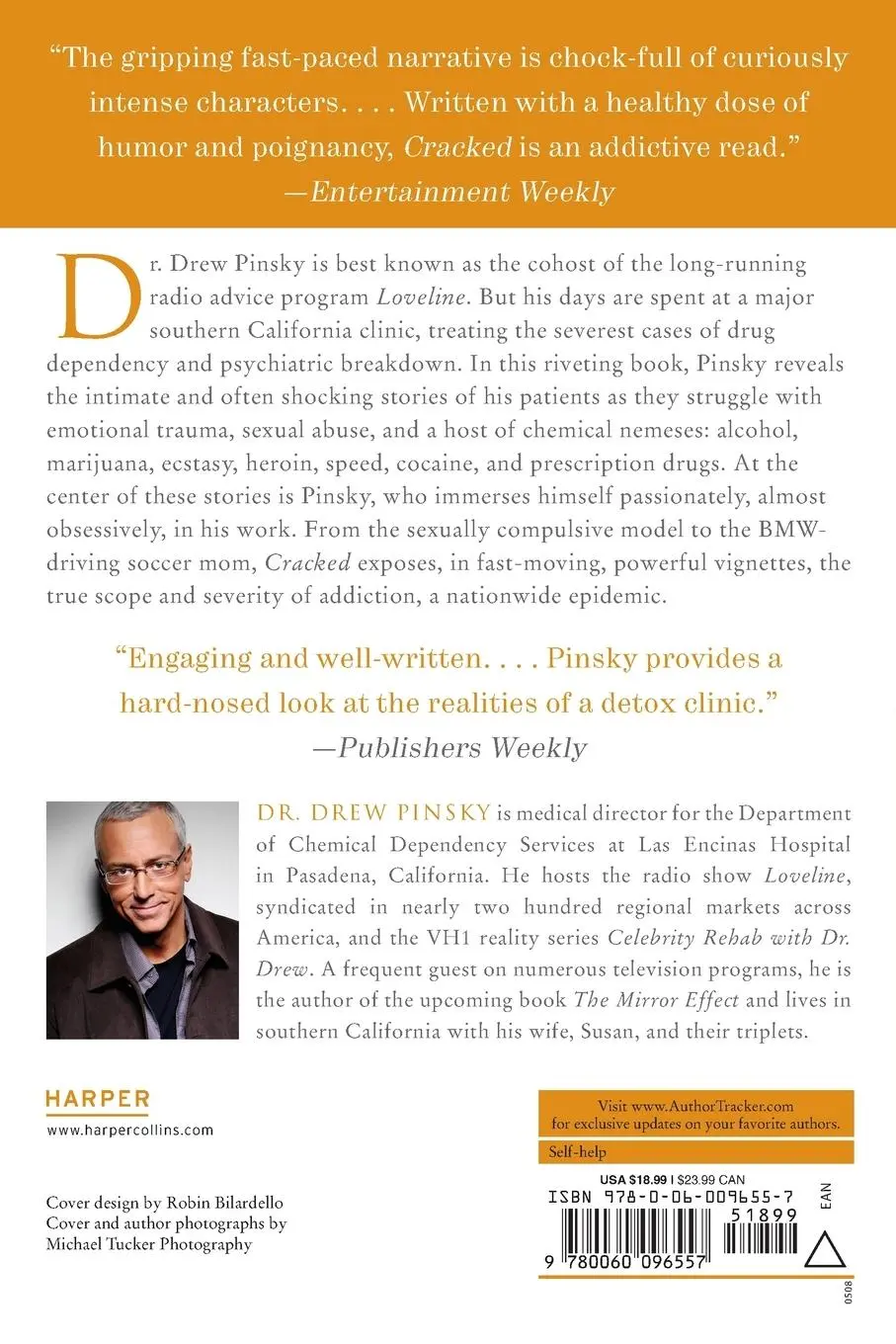 Rückseite: 9780060096557 | Cracked | Life on the Edge in a Rehab Clinic | Drew Pinsky | Buch