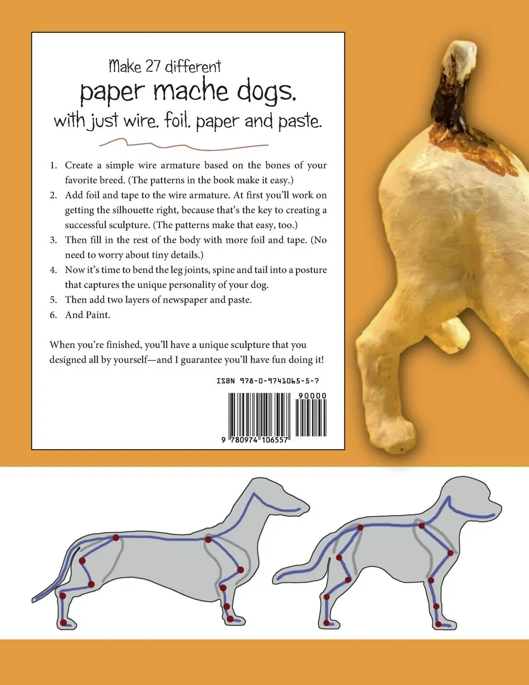 Rückseite: 9780974106557 | How to Make Tiny Paper Mache Dogs: With Patterns for 27 Different...