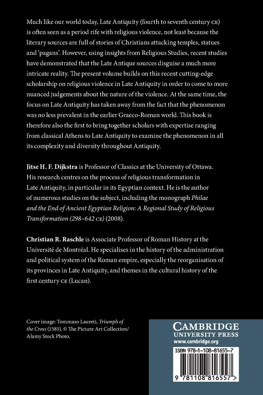 Rückseite: 9781108816557 | Religious Violence in the Ancient World | Jitse H F Dijkstra (u. a.)