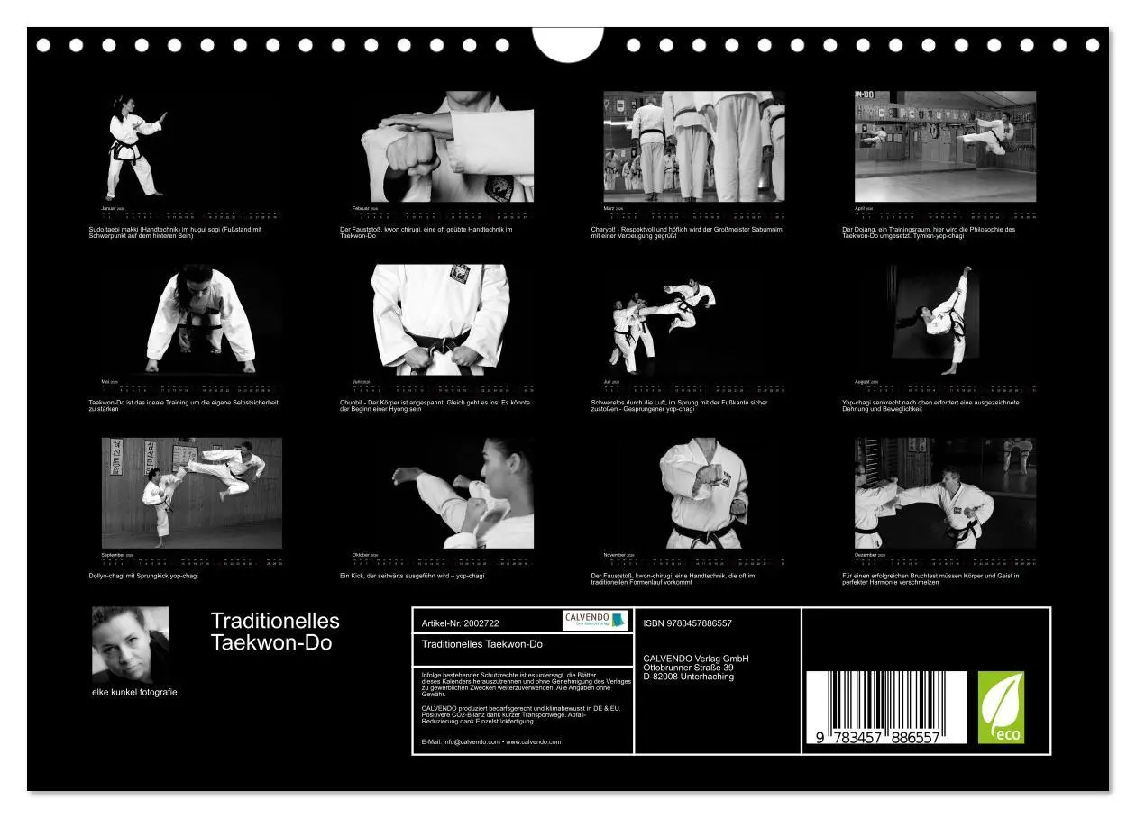 Bild: 9783457886557 | Traditionelles Taekwon-Do (Wandkalender 2026 DIN A4 quer), CALVENDO...