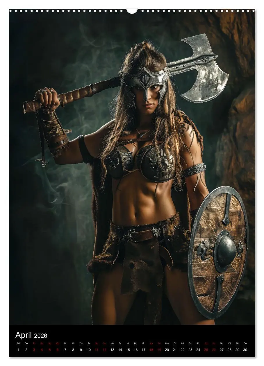 Bild: 9783516286557 | Wikinger - Stolze Walküren in Kampfbereitschaft (Wandkalender 2026...