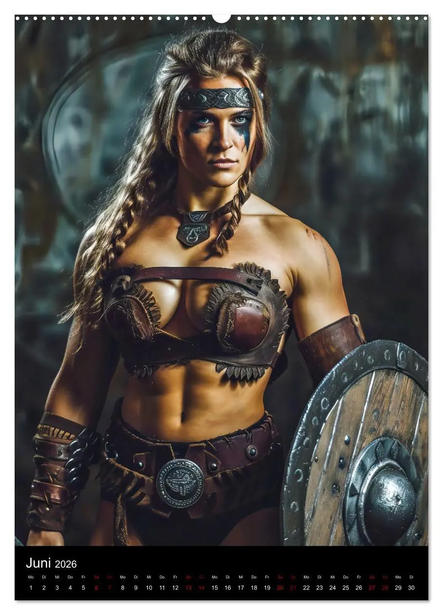 Bild: 9783516286557 | Wikinger - Stolze Walküren in Kampfbereitschaft (Wandkalender 2026...