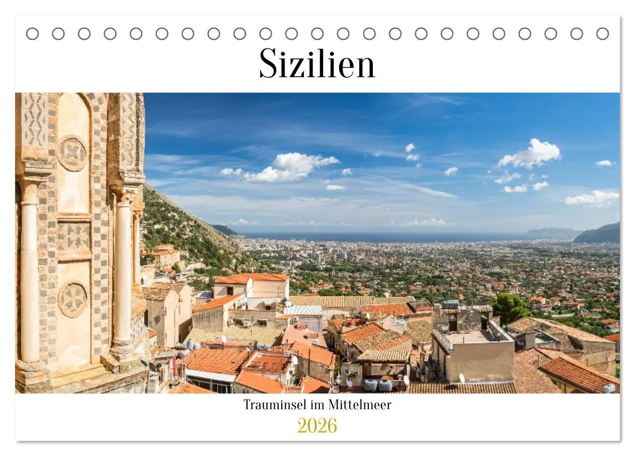 Cover: 9783516596557 | Sizilien: Trauminsel im Mittelmeer (Tischkalender 2026 DIN A5...