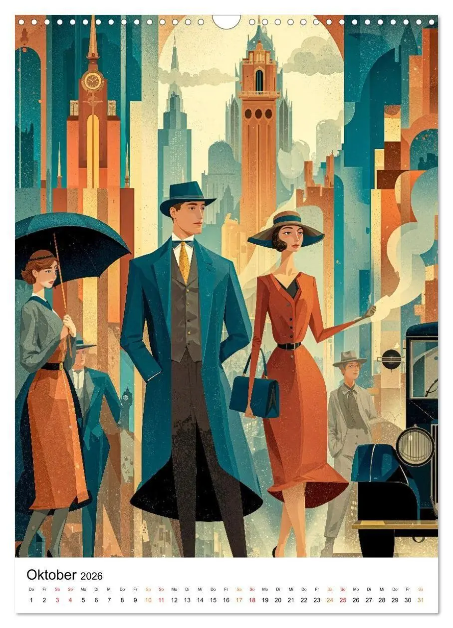Bild: 9783516736557 | Art Deco - Glamour, Geometrie und Goldstaub (Wandkalender 2026 DIN...