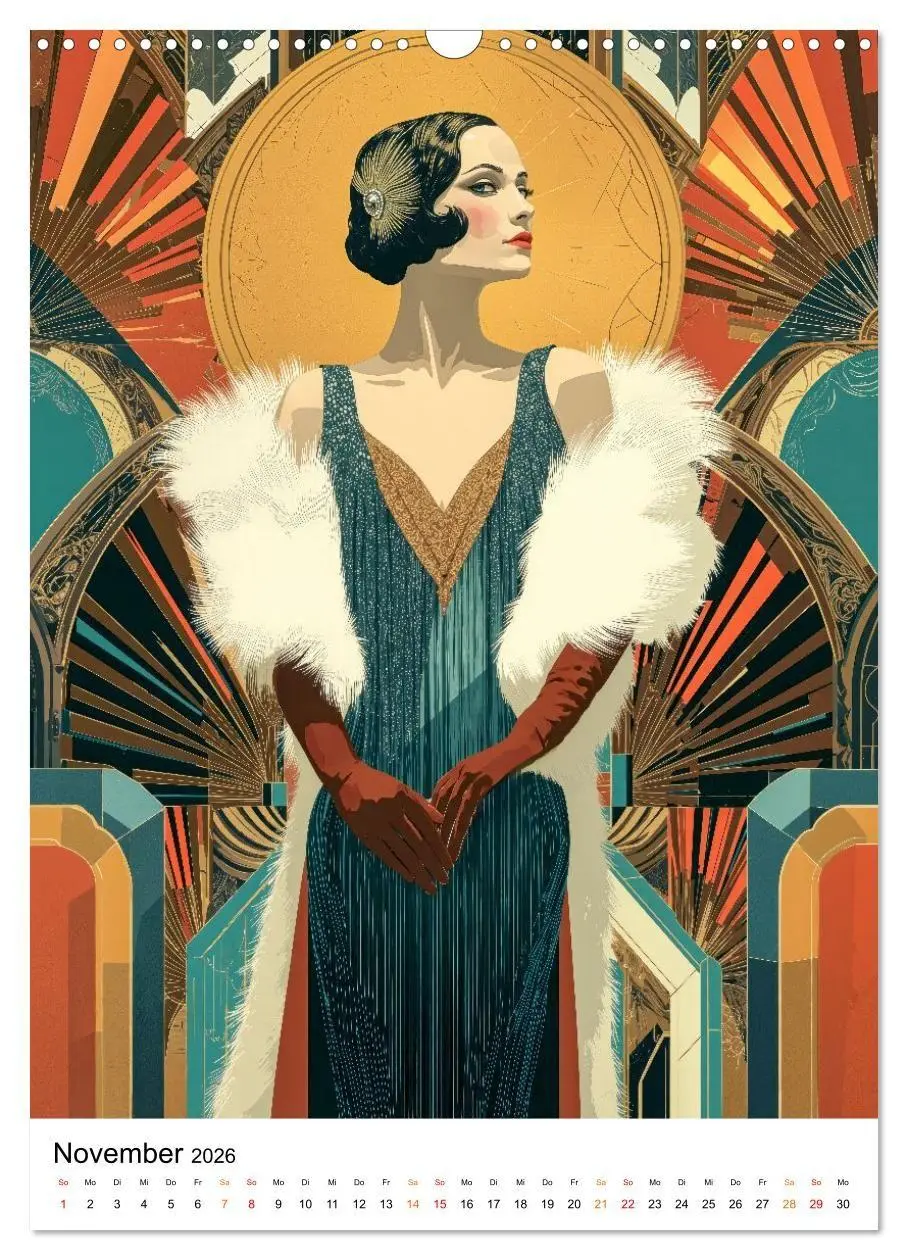 Bild: 9783516736557 | Art Deco - Glamour, Geometrie und Goldstaub (Wandkalender 2026 DIN...