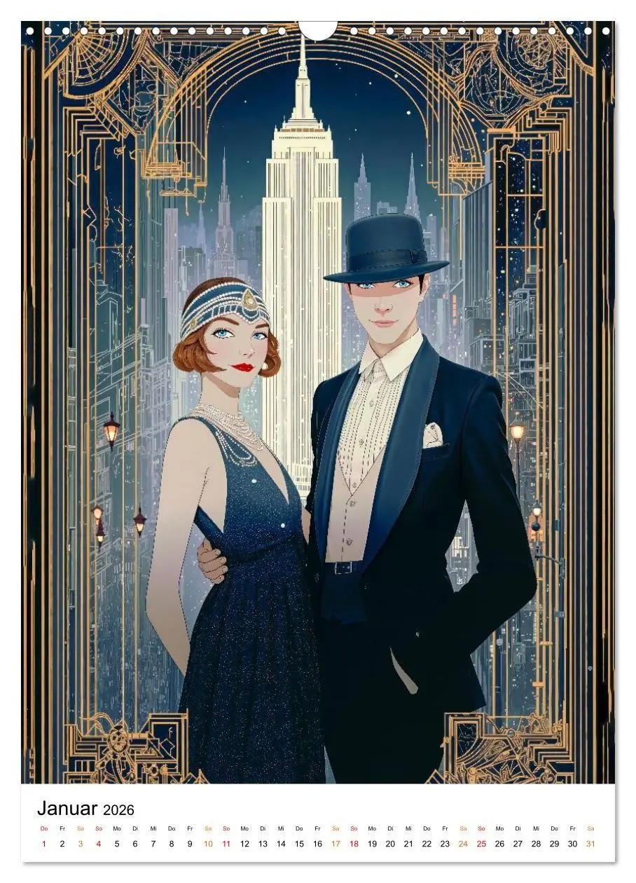 Bild: 9783516736557 | Art Deco - Glamour, Geometrie und Goldstaub (Wandkalender 2026 DIN...