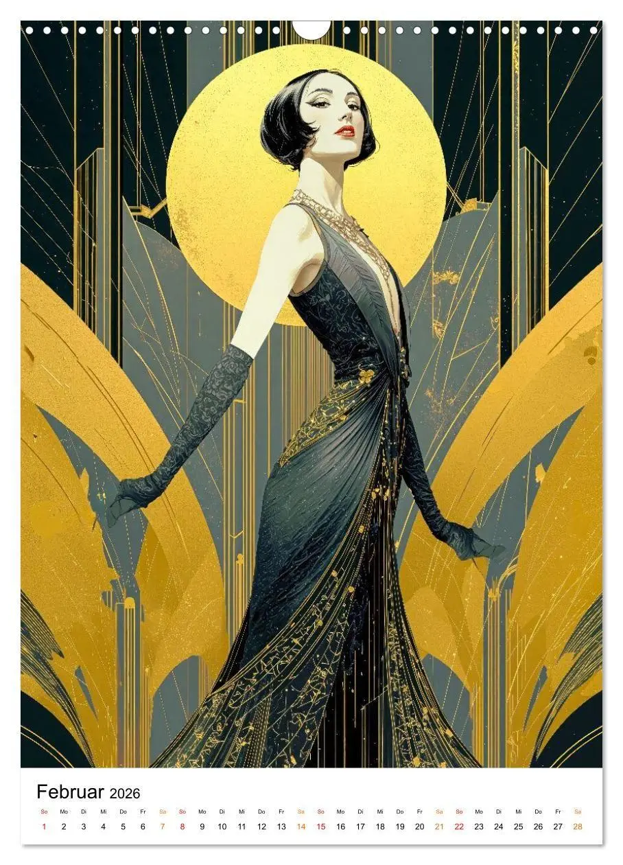Bild: 9783516736557 | Art Deco - Glamour, Geometrie und Goldstaub (Wandkalender 2026 DIN...
