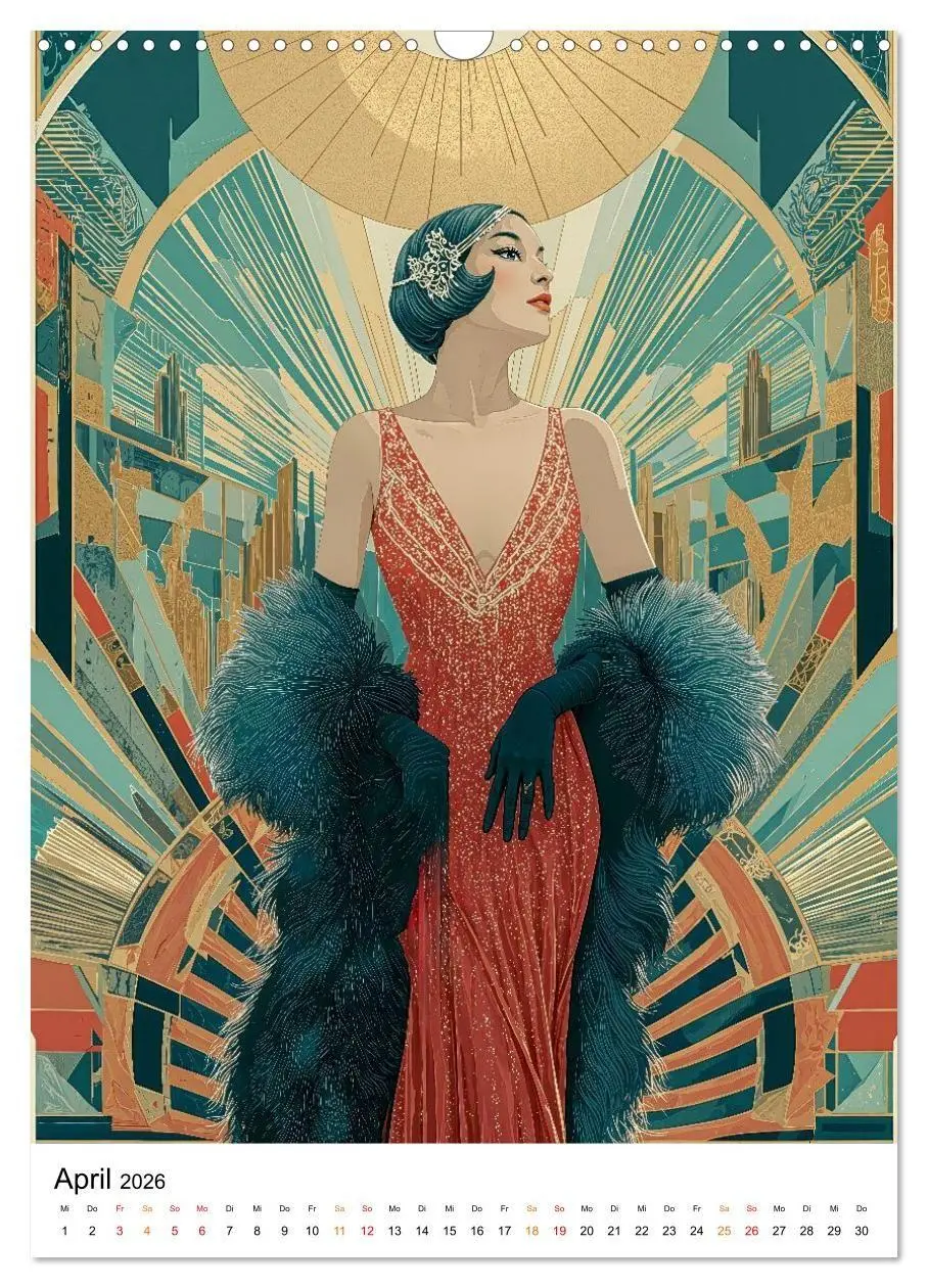 Bild: 9783516736557 | Art Deco - Glamour, Geometrie und Goldstaub (Wandkalender 2026 DIN...
